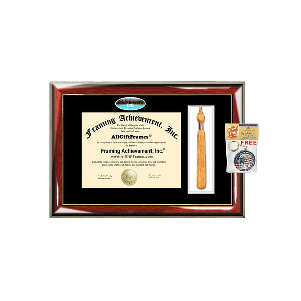University of Central Florida Tassel Diploma Frame UCF Campus Picture Double Degree Plaque Tassel Holder Framing Graduation Gift Bachelor Master MBA Doctorate PHD Certificate Case
