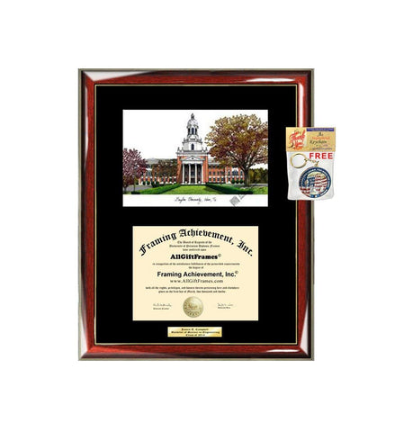 AllGiftFrames Baylor University Diploma Frame Lithograph Degree Graduation Framing Black Matted Engraved Custom University Graduate Gift Holder Case