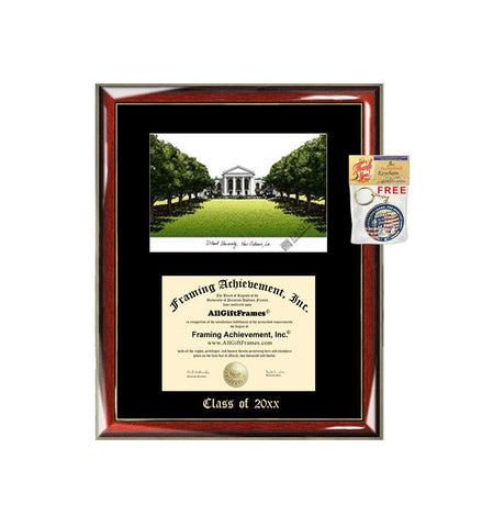 Dillard University Graduation Custom Frame Emboss Lithograph Diploma Degree Framing Embossed Bachelor MBA Master PHD Certificate Framing