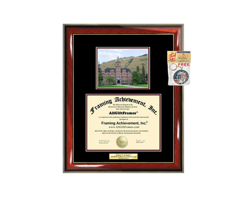 Diploma Frame University of Montana Graduation Gift Idea Engraved Picture Frames Engraving Degree Cheap Graduate Bachelor Masters MBA PHD Doctorate School