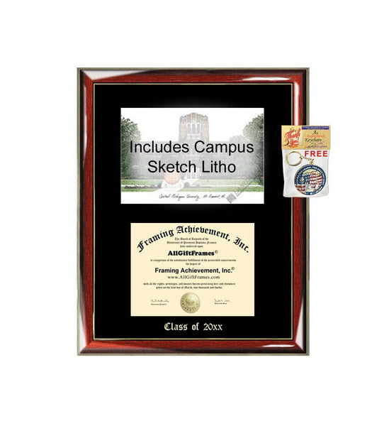 University of Arkansas Graduation Custom Frame Emboss Lithograph Diploma Degree Framing Embossed Bachelor MBA Master PHD Certificate Framing