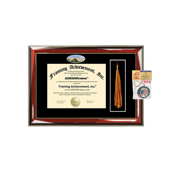 University of Kansas Diploma Frame Tassel Holder Box School Campus Photo Double Plaque Framing Degree Graduation Gift Bachelor Master MBA Doctorate PHD Certificate Holder Case