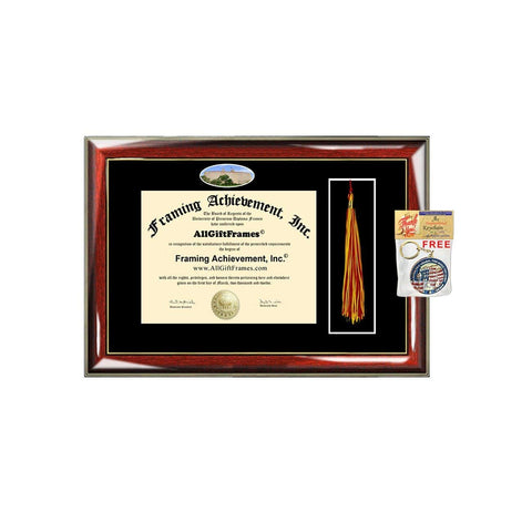 University of Kansas Diploma Frame Tassel Holder Box School Campus Photo Double Plaque Framing Degree Graduation Gift Bachelor Master MBA Doctorate PHD Certificate Holder Case
