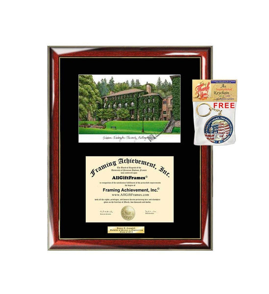 Western Washington University Diploma Frame WWU Lithograph Degree Framing Graduation Gift Plaque Document Holder Certificate Case Frames