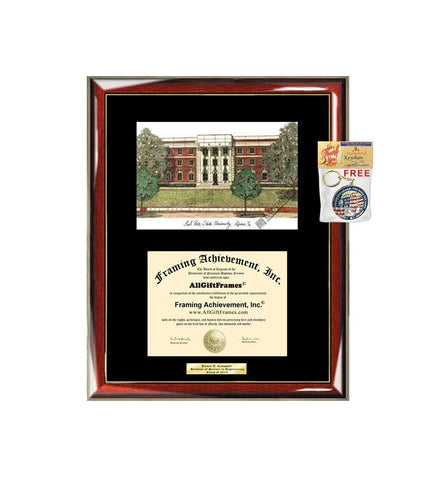 Sul Ross State University Diploma Frame Lithograph SRSU Graduation Degree Framing Certificate Plaque Gift Black Matted University Diploma Frames