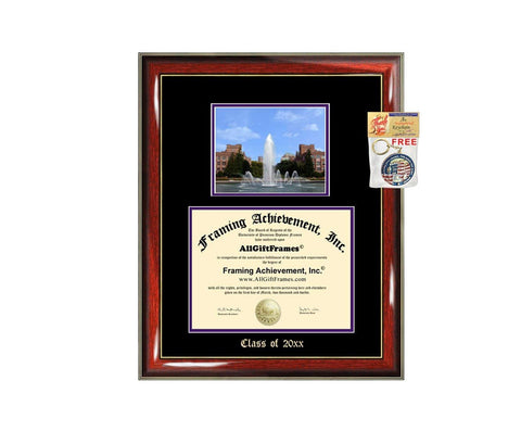 Diploma Frame Big University of Washington Graduation Gift Case UW Embossed Picture Frames Engraving Degree Graduate Bachelor Masters MBA PHD Doctorate School