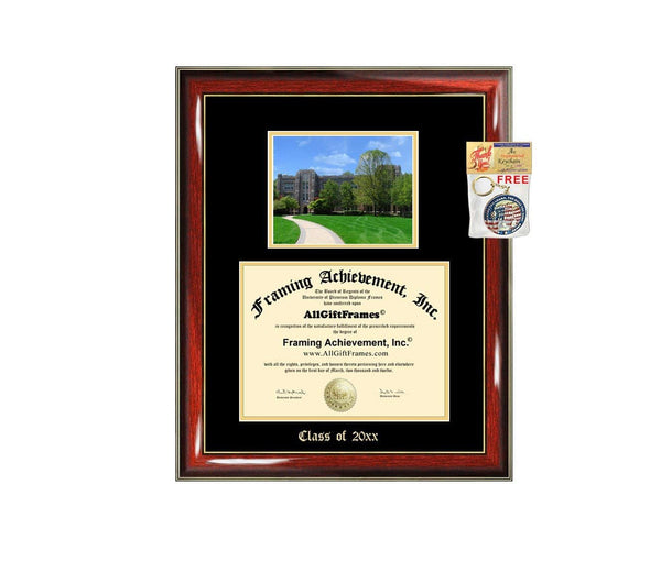Diploma Frame Big Butler University Campus Photo Graduation Gift Case Embossed Picture Frames Engraving Bachelor Master MBA PHD Personalized Degree