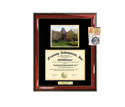 Diploma Frame Loyola University of Chicago LUC Graduation Gift Idea Engraved Picture Frames Engraving Degree Large Graduate Bachelor Masters MBA PHD Doctorate School