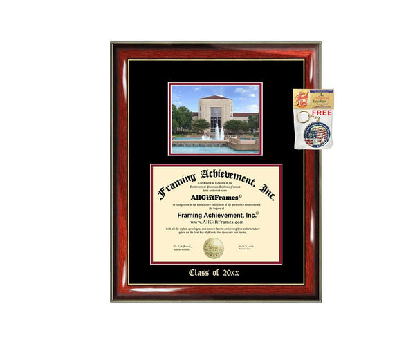 Diploma Frame Big University of Houston Graduation Gift Case UH Embossed Picture Frames Engraving Degree Graduate Bachelor Masters MBA PHD Doctorate School