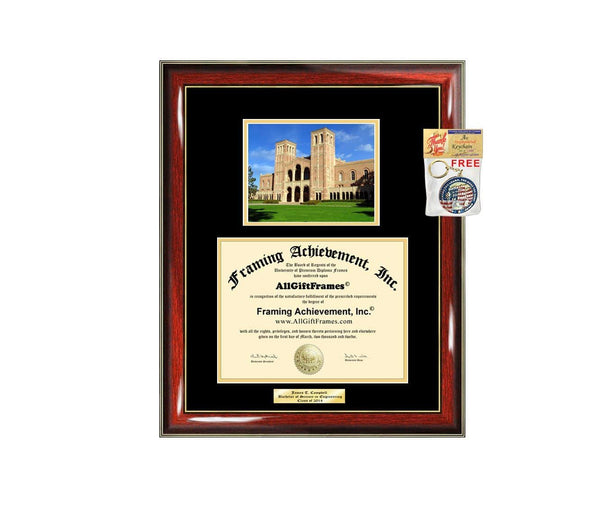 Diploma Frame UCLA University of California Los Angeles Graduation Gift Idea Engraved Picture Frames Engraving Degree Cheap Graduate Bachelor Masters MBA PHD Doctorate School