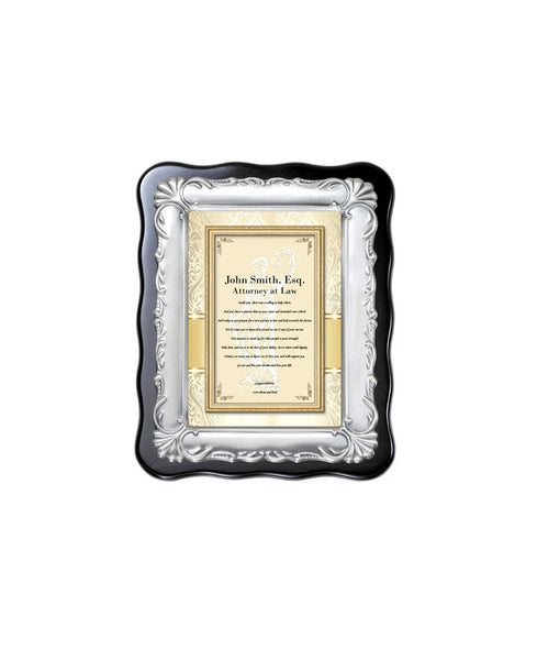 Personalized Law School Graduation Gift for Attorney Lawyer Congratulation Plaque Passing Bar College of Law University Present