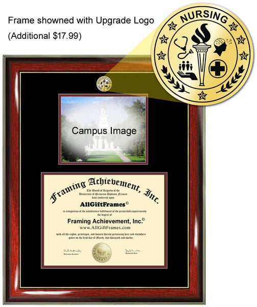 University of Tennessee Chattanooga diploma frame campus photo certificate framing graduation document plaque degree gift college