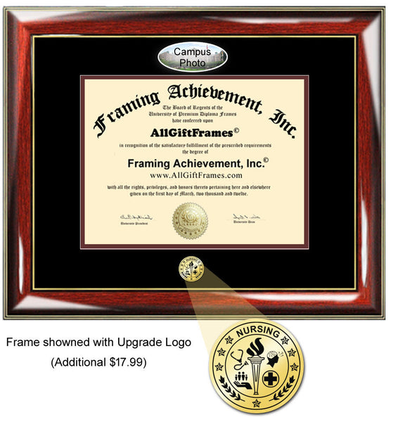Cedarville University diploma frame campus certificate degree graduation gift holder case double mat bachelor master mba phd doctorate case