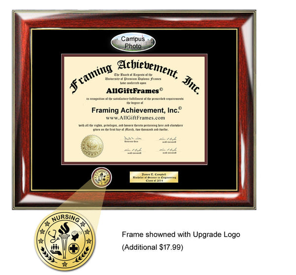 University of Hartford diploma frame campus photo Personalized Bachelor Master Doctorate phd mba Engrave Holder Case