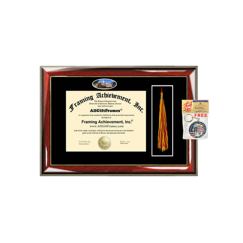 Louisiana Tech University diploma frames campus photo LTU frame Diploma Tassel Holder Box framing graduation degree degree case bachelor