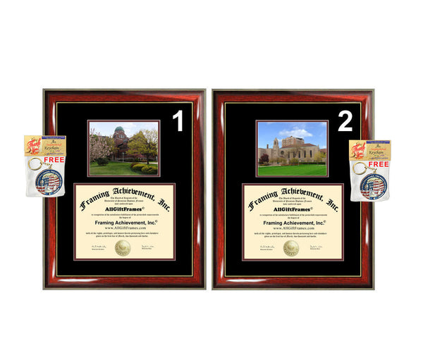 Loyola University Chicago diploma frame campus picture certificate LUC degree frames framing gift graduation plaque document college
