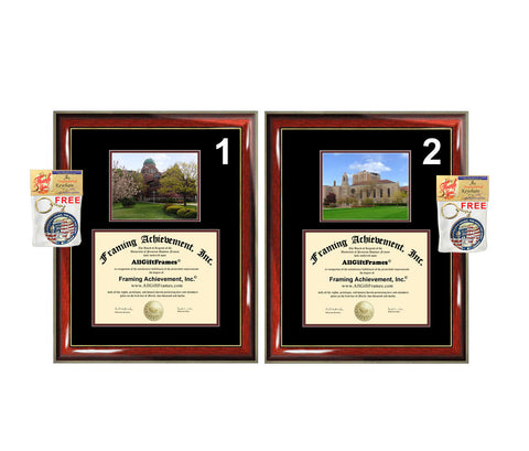 Loyola University Chicago diploma frame campus picture certificate LUC degree frames framing gift graduation plaque document college
