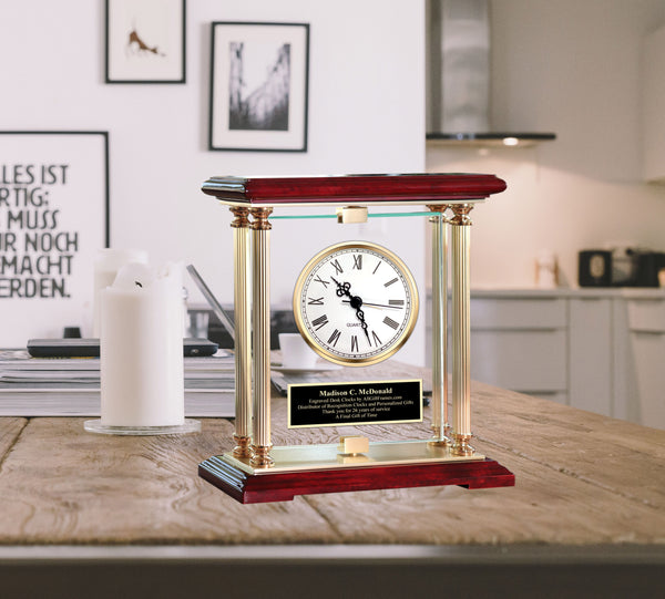 Personalized Clocks Office Home Anniversary Wedding Engrave Clock Business Promotion Boss Coworker Gift Going Away Present Birthday Love